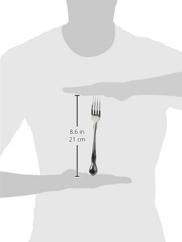 Winco Chantelle Stainless-Steel Table Fork, Extra Heavyweight, 8" (12 Pack)
