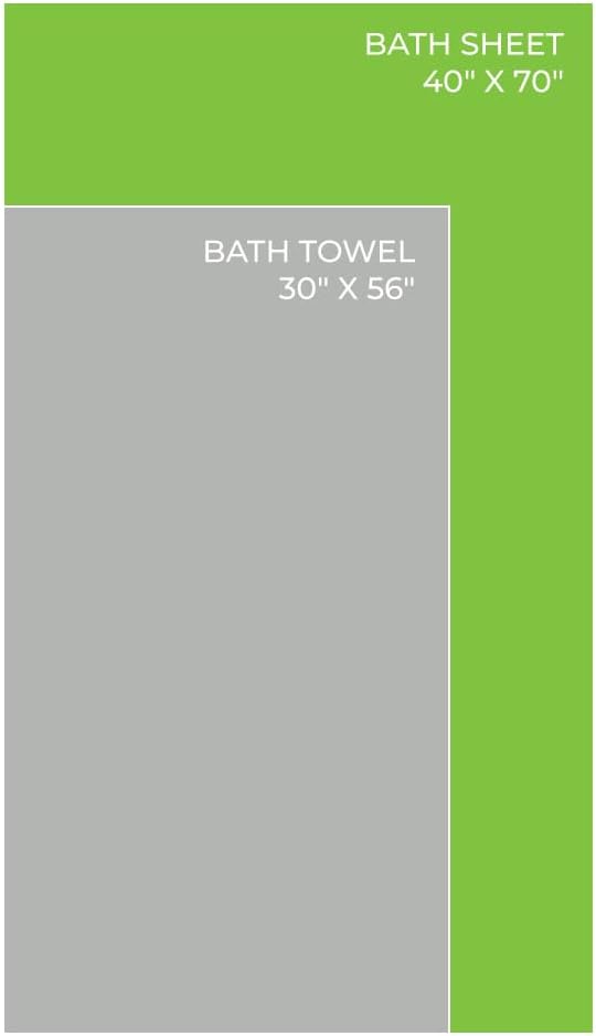 Cariloha Bath Towel | Harbor Gray |28"x54" | Turkish Cotton & Viscose Material Blend | Extra Smooth, Odor Resistant and Highly Absorbent