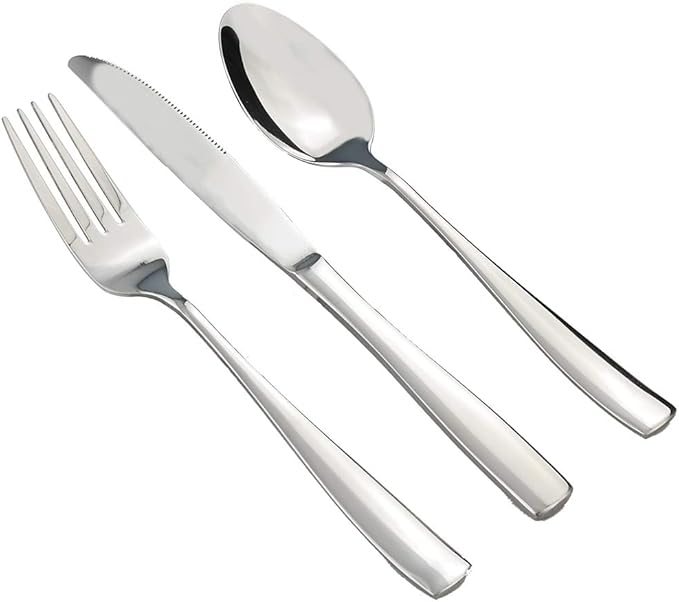 Stainless Steel Flatware, 30-Piece Cutlery Set, Service for 6