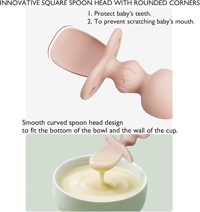 12 Pack Baby Utensils, Silicone Baby Spoons Self Feeding and Baby Forks, Toddler Utensils for Baby Led Weaning, Chewable Utensils First Stage