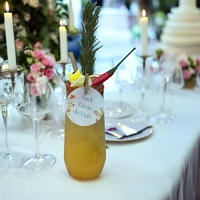 48 Pack Ribbed Origami Ripple Plastic Glasses, 24 9 Ounce Stemless Champagne Flutes & 24 12 Ounce Cups, BPA-Free Disposable Shatterproof Toasting Glasses for Weddings, Bars, and Events (Gold Rim)