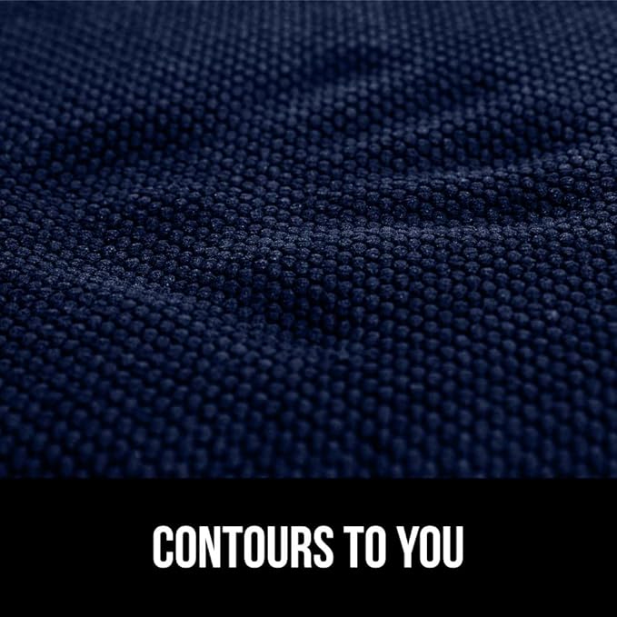 GORILLA GRIP Slip Resistant Chair Cushions, No Ties Required, Set of 6 Memory Foam Pads for Dining Room, Kitchen Table, Office, Rocking Chairs, Plush Seat Cover Cushion Pad, Home Decor, 16x16, Navy