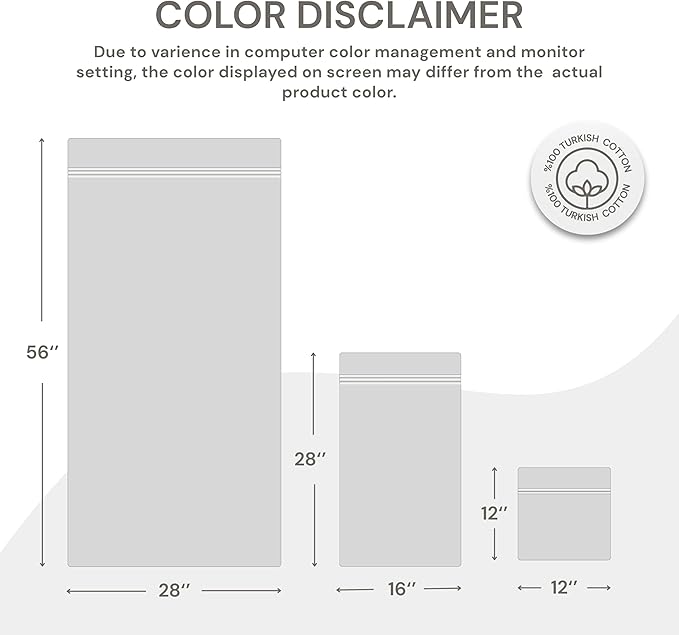 Hotel Quality Towels Set of 4-100% Cotton & Decorative Cute, 100% Cotton - Includes 1 Bathroom Towel (28" x 56"), 1 Hand Towel (16"x28") and 2 Wash Cloths (12"x12") - Lilac