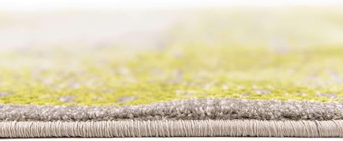 Unique Loom Traditional Classic Intricate Design with Distressed Vintage Detail, Area Rug, 4' 0 x 6' 0 Rectangular, Light Green/Gray