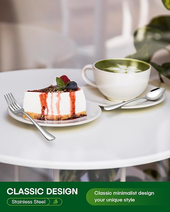 72 Pcs Silverware Set with Steak Knives Food-Grade Stainless Steel Flatware Set for 12 Mirror Cutlery Include Forks Spoons and Knives Set Dishwasher Safe Utensil Sets for Home Restaurant