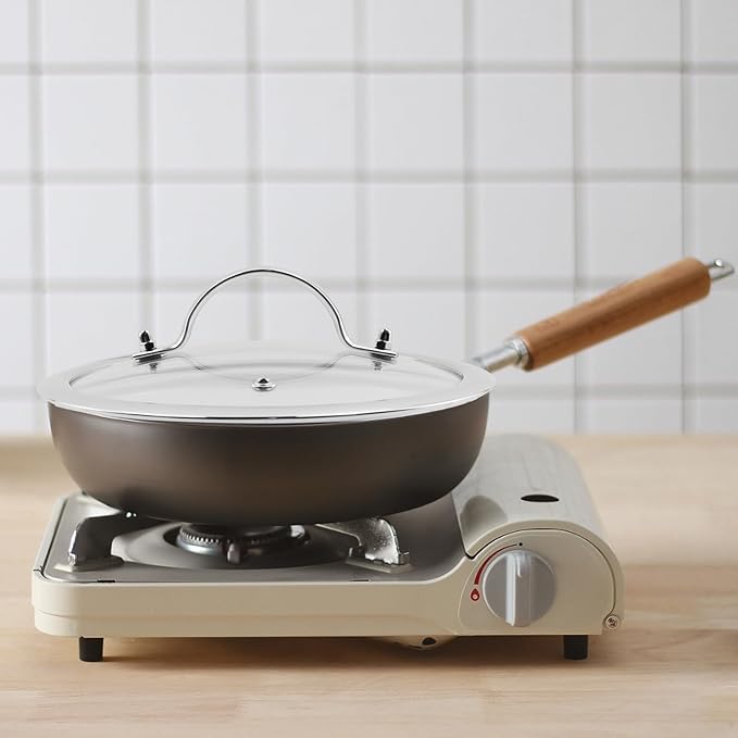 Woogim Tempered Glass Pan Lid with Steam Vent 8”,Wide Edge for Secure Seal,Thickened to 4mm,Dishwasher Safe and Oven Up to 480℉,Stainless Steel Handle Glass Lids for Frying Pans,Sauce Pots & Woks