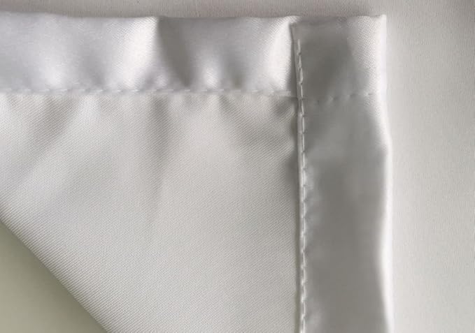 Ambesonne Landscape Tablecloth, Photo of Wooden Deck on The Shore of a Small Lake in Frozen Winter Sweden, Rectangular Table Cover for Dining Room Kitchen Decor, 60" X 84", White Brown