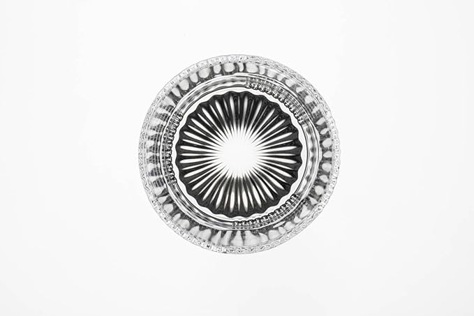 10oz Old Fashioned Whiskey Glasses Set | Lead-Free Crystal, Heavy Base, Rock Glass with Elegant Tile Design, 4-Piece Set for Scotch & Cocktails