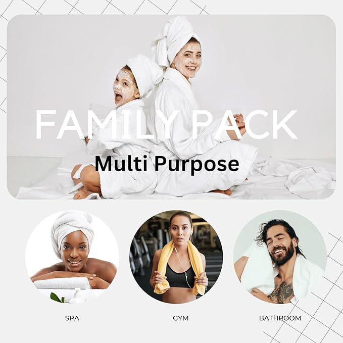 LANE LINEN 100% Ring Spun Cotton Bath Towel Set, 18PCs - 8 Washcloths, 4 Shower Towels, 6 Hand Towels for Bathroom - Hotel Quality Softness & Oeko-Tex Certified, Ultra Absorbent - Sea Port