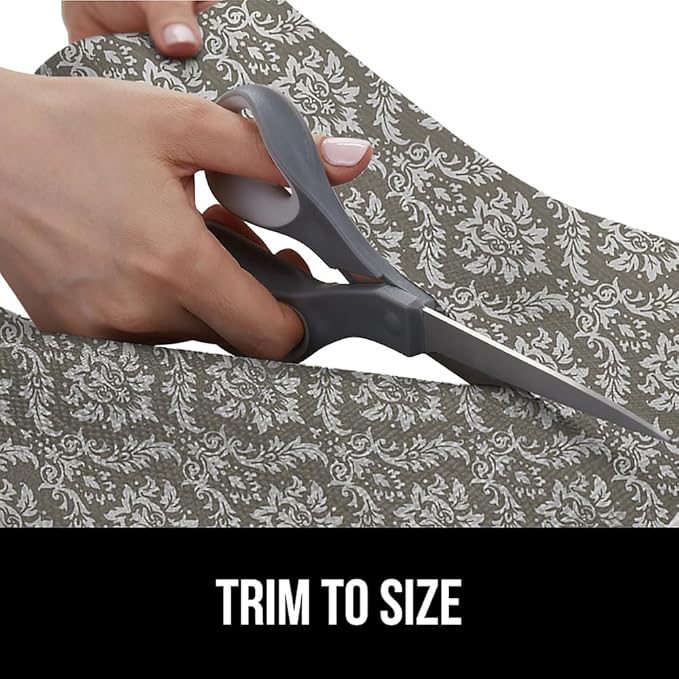 GORILLA GRIP DripGuard Shelf Liner, Non Adhesive Drawer and Kitchen Cabinet Protector, Slip Resistant BPA Free Smooth Surface Plastic Liners for Cabinets, Bathrooms, Closets, 17.5x240 Inch Beige Cream