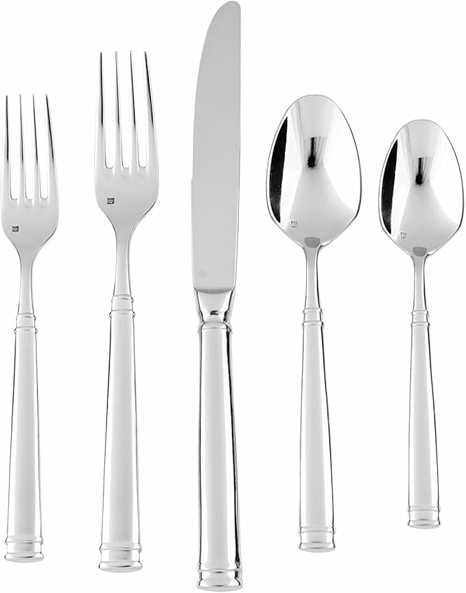 Fortessa Bistro 18/10 Stainless Steel Flatware Appetizer/Cake Fork, Set of 12
