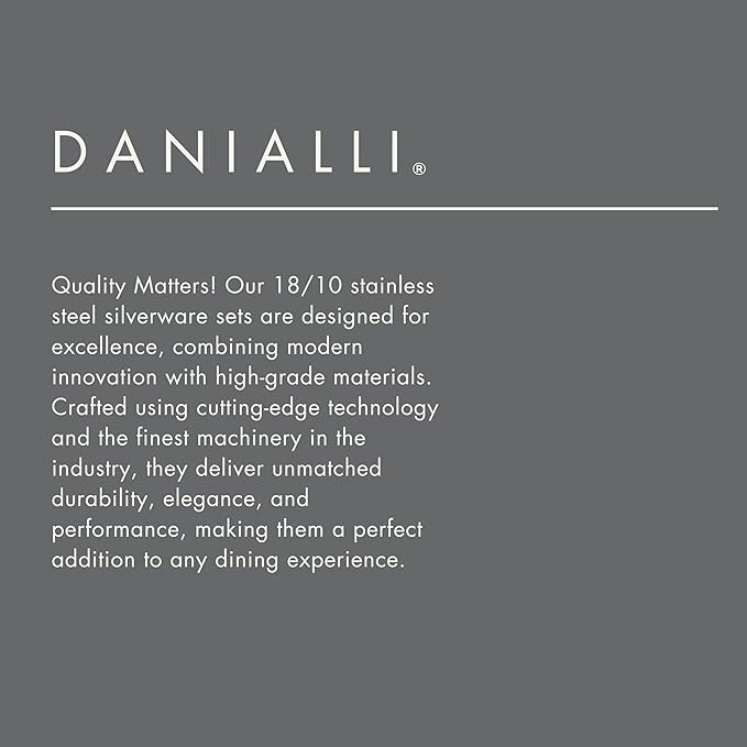 Silverware Set for 4 – 18/10 Stainless Steel Flatware, Mirror Finish, Dishwasher Safe, Heavy-Duty, Rust Resistant, Elegant Cutlery (20-Piece Set, Fidenza)