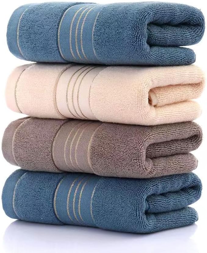 2 Pack Hand Towels for Bathroom - 100% Cotton Decorative Soft & Highly Absorbent Towel Set for Face, Spa, Gym, Kitchen, Hotel, 13x30 Inch (Beige - 2 Pack)