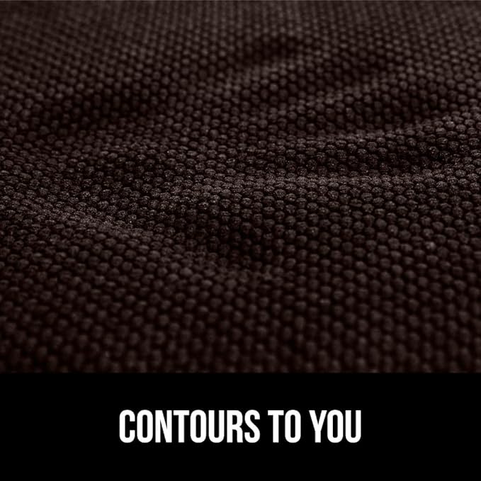 GORILLA GRIP Slip Resistant Chair Cushions, No Ties Required, Set of 6 Memory Foam Pads for Dining Room, Kitchen Table, Office, Rocking Chairs, Plush Seat Cover Cushion Pad, Home Decor, 16x16, Brown