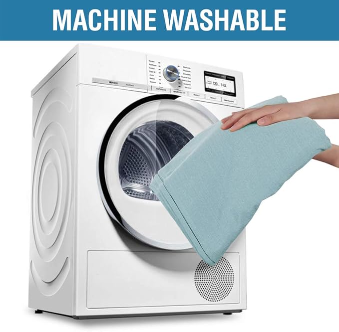 H.VERSAILTEX Linen Textured Table Cloths 60 x 104 Inch Premium Solid Tablecloth Spill-Proof Waterproof Table Cover for Dining Buffet Feature Extra Soft and Thick Fabric Wrinkle Free, Aqua