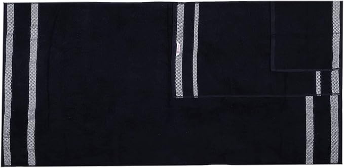 CASA COPENHAGEN Solitaire 6 Pieces Towel Set- Pine Grey, 600 GSM 2 Bath Towel 2 Hand Towel 2 Washcloth, Designed in Denmark Made of Soft Egyptian Cotton for Bathroom, Kitchen & Shower