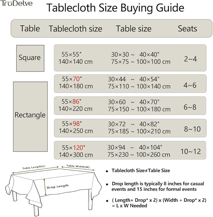 TruDelve Card Table Tablecloth 55x55 Square Outdoor Table Cover Gray Cotton Cloth Tablecloths Rustic Farmhouse Card Table Cover (55"x55", Gray)