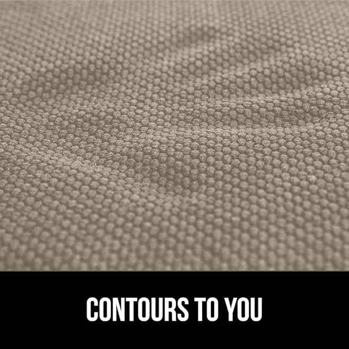 GORILLA GRIP Slip Resistant Chair Cushions, No Ties Required, Set of 6 Memory Foam Pads for Dining Room, Kitchen Table, Office, Rocking Chairs, Plush Seat Cover Cushion Pad, Home Decor, 16x16, Beige