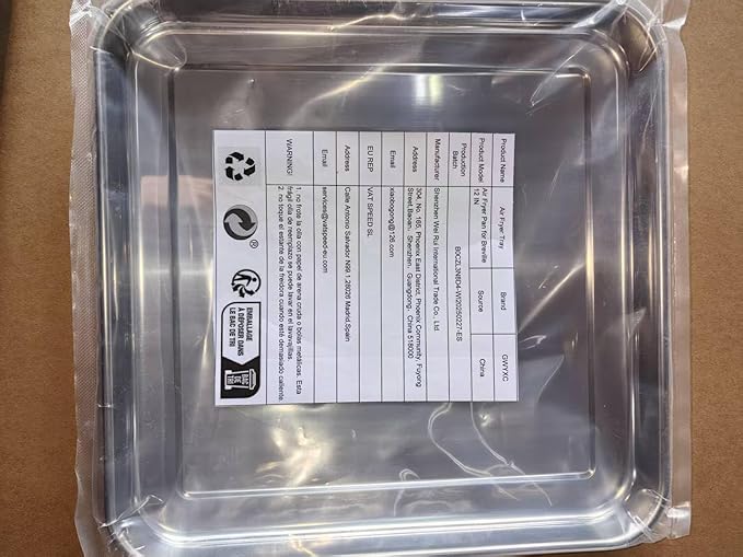 11.77" × 11.77" Toaster Oven Pan for Breville Smart Oven BOV800XL, Smart Oven Plus BOV810BSS, Smart Oven Pro BOV845BSS, Smart Oven Air BOV900BSS, Fits for Ninja SP100 SP101 SP201 Air Fry Oven