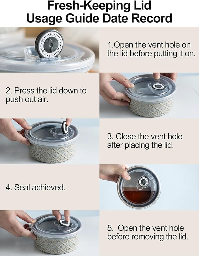 Ramekin Dish Set of 4, 12 oz Creme Brulee Ramekins with Lids, Ceramic Ramekins for Serving Dips, Lava Cake, Pudding, Souffle, Baking Bowls Set Dishwasher and Oven Safe, Gray