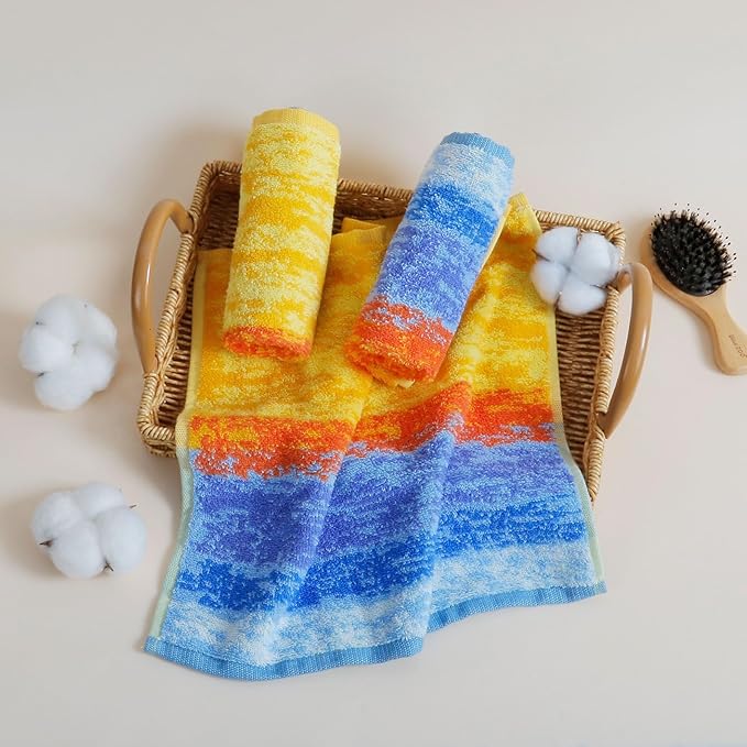 SEMAXE 100% Cotton Washcloths 12-Pack, 13 × 13 Inch Soft Luxury Face Towels – Super Absorbent & Quick-Dry, Premium Cloth with Hanging Loop, Oeko-TEX Certified, Gift-Ready Box