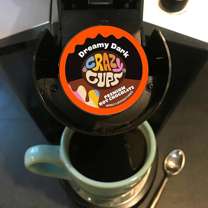 Crazy Cups Hot Chocolate Pods Variety Pack Sampler For Keurig K Cup Brewers, Assorted Flavored Hot Cocoa Single Serve Cups, 50 Count