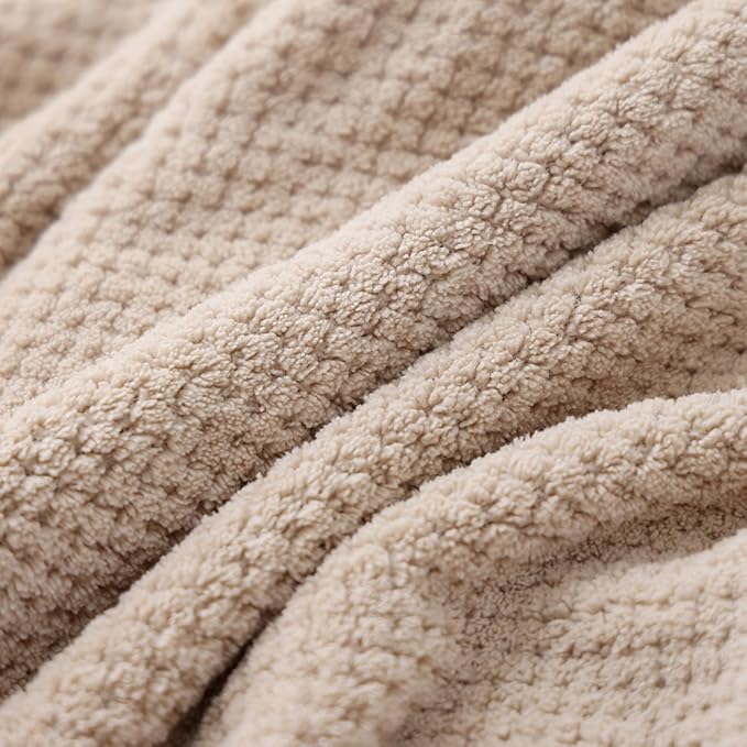 40x80 Inches Bath Sheets Towels for Adults Oversized Bath Towels Extra Large Luxury Super Soft Absorbent Quick Dry Microfiber (Beige, 2PCS)