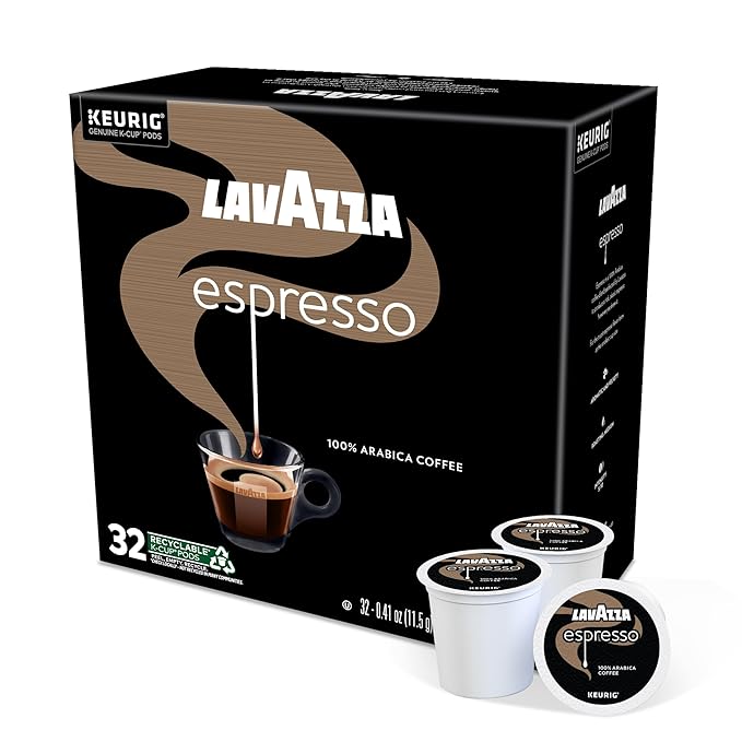 Lavazza Espresso Keurig K-Cup® Pods, Medium Roast, 100% Arabica (32 Pods)