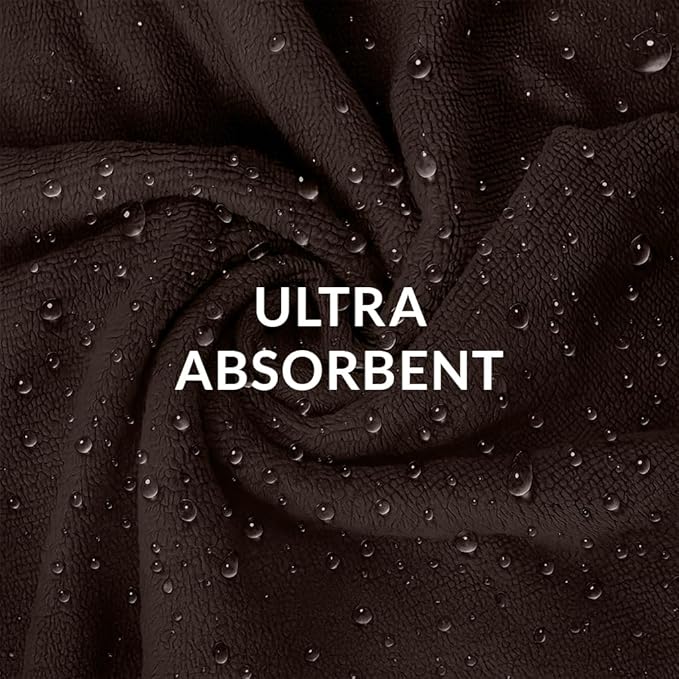 RIVERSIDE Pack of 2 Extra Large Bath Sheets 35 x 70 Inches - 100% Ring Spun Cotton Hotel Quality Oversized Bath Towels - Super Soft, Highly Absorbent & Quicker to Dry - Brown