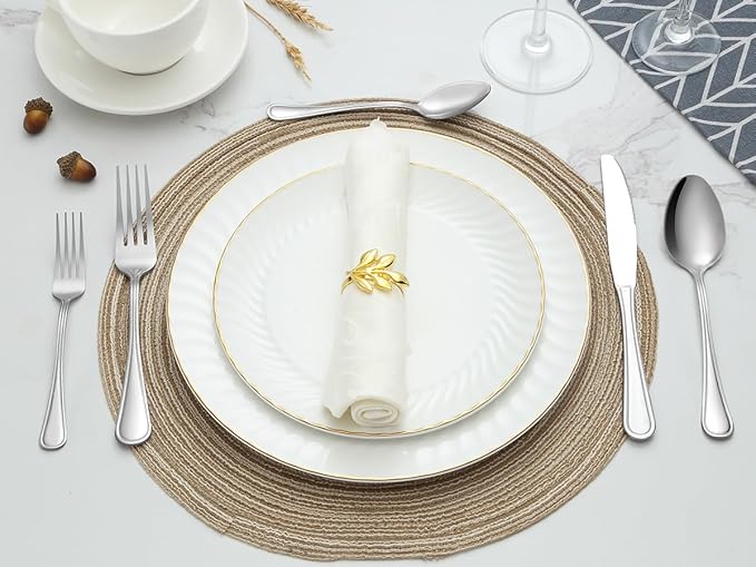 BEWOS 24-Piece Salad Forks - 6.6-Inch Small Forks Silverware Set, Fork Stainless Steel, Dessert Forks Bulk, Metal Forks, Salad Fork Set, Appetizer Forks, Silver Fork, Dishwasher Safe, Mirror Polished