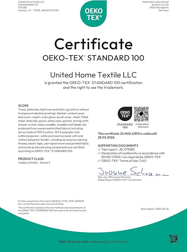 Cotton Paradise 6 Piece Towel Set, 100% Cotton Soft Absorbent Turkish Towels for Bathroom, 2 Bath Towels 2 Hand Towels 2 Washcloths, White Towel Set