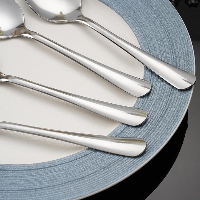 36 PCS Teaspoons Set - Windsor Stainless Steel Tea Spoons 5.9 Inch with Dishwasher Safe Small Spoons,Metal Dessert Spoon,Dinner Spoon Silverware for Home,Kitchen or Restaurant