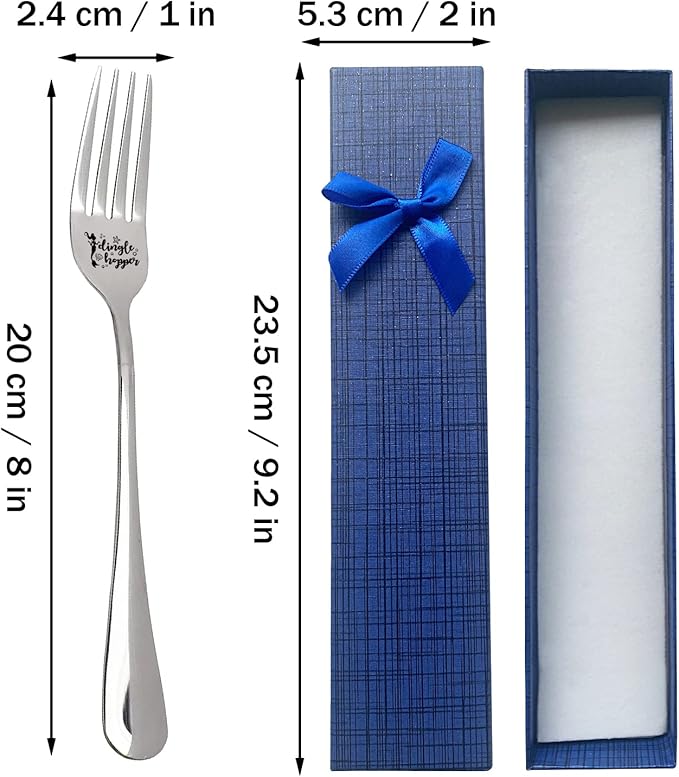 Dingle Hopper Funny Engraved Stainless Steel Fork,Funny Women Men Kids Friends Sisters Creative Little Mermaid Lovers Fork Birthday Father's Day Mother's Day Valentine's Christmas Gifts