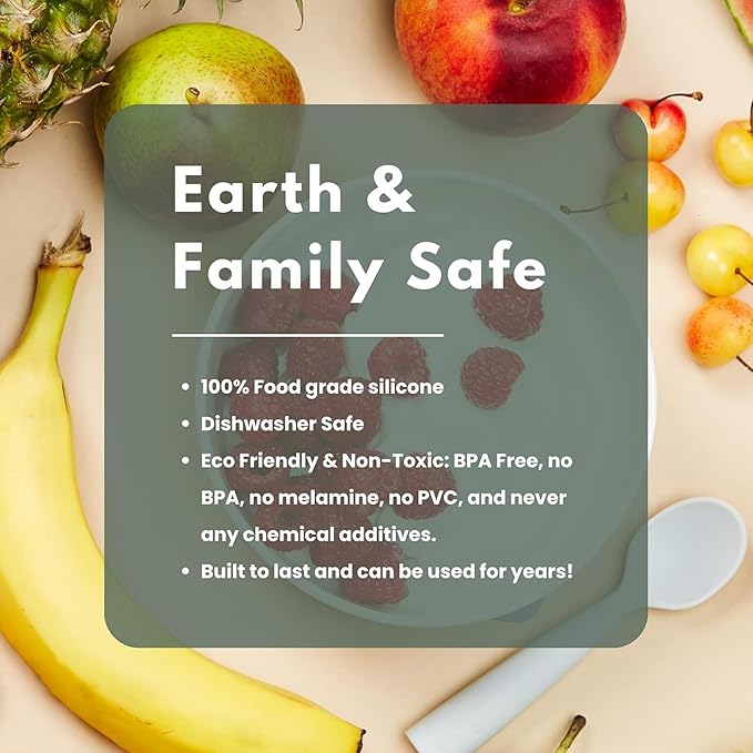 Miniware Silicone Baby Spoon for Training - BPA Free Baby Utensils - Baby Spoons Self Feeding 6 Months | 100% Food Grade Silicone - Modern & Dishwasher Safe | Dishwasher Safe (Cotton Candy and Oat)