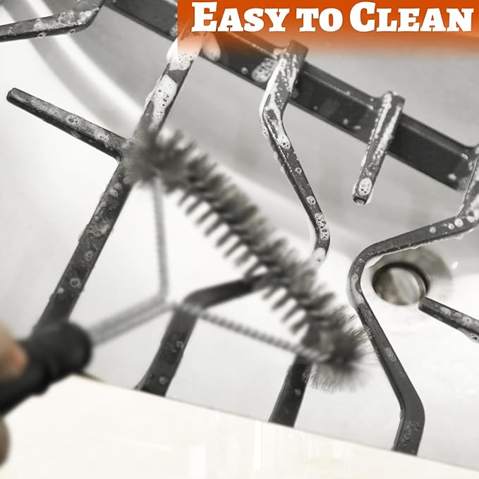 Stove Grate for GE Gas Stove Top Burner Side Grates Range Oven Rack WB31X27151 Replacement Parts Cast Iron Flat Plate General Electric Stovetop Cooktop 2 Pack