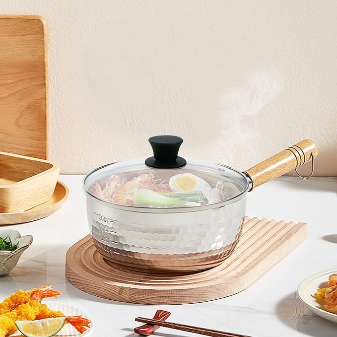 9" Tempered Glass Pan Lid with Steam Vent, Thickened to 4mm and Dishwasher Safe and Oven up to 480℉, Universal Lid Fit for Cast Iron Skillets, Frying Saute Pan, Cooking Pot