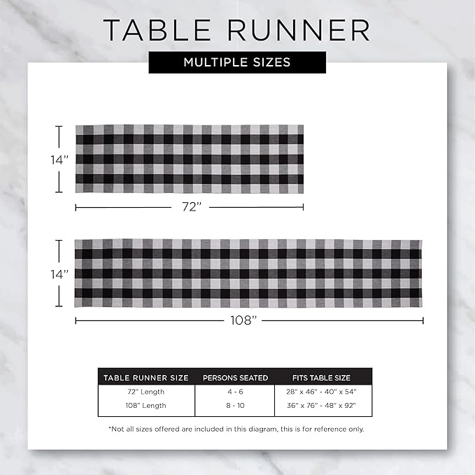 DII Variegated Tabletop Collection, Table Runner3x108, Gray