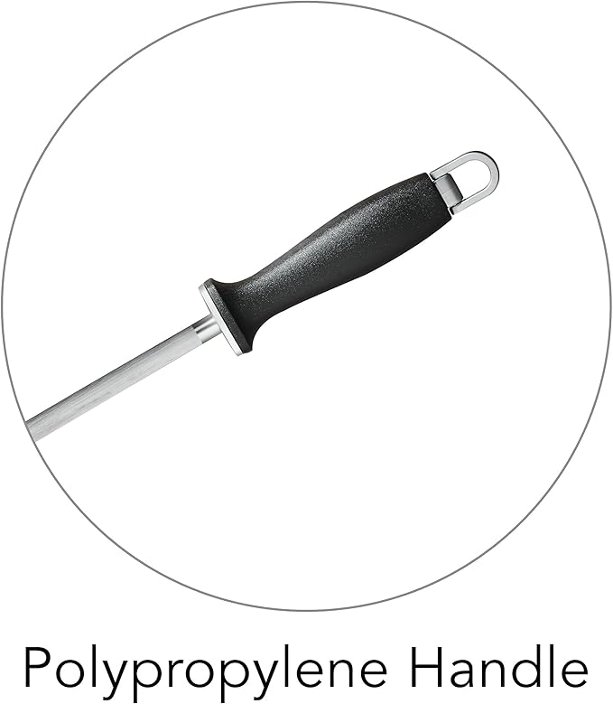 Tramontina Pro Series Forged 10-Inch Sharpening Steel, Knife Sharpener Honing Rod