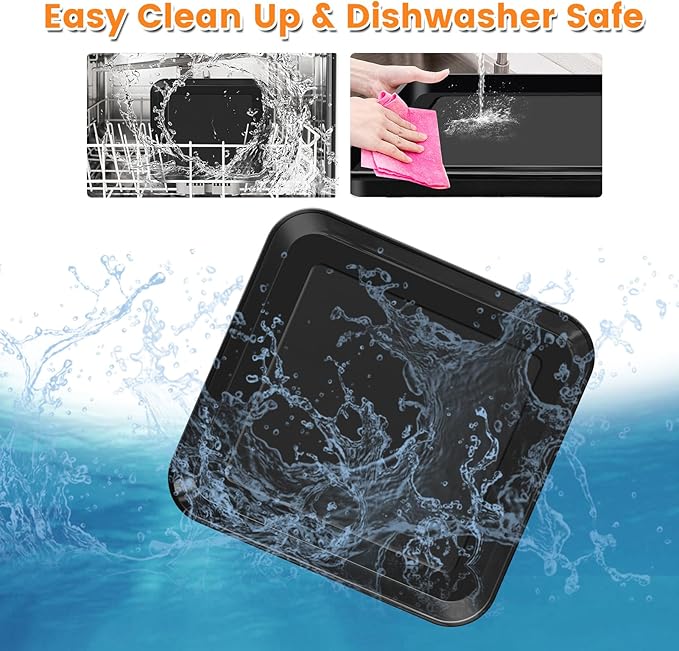 10" × 10" Baking Pan for Breville Compact Smart Oven,Food Grade Non-stick Toaster Replacement Parts Accessories Compatible with Breville Mini Smart Toaster Oven, Dishwasher Safe