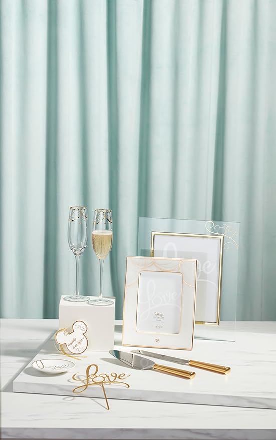 Lenox Disney Bridal Dessert Set,0.70 Metallic