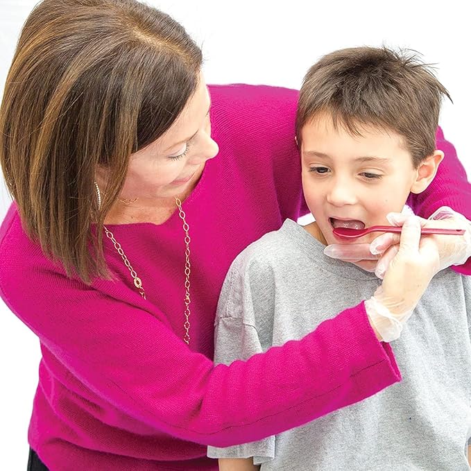 TalkTools Wee Bumpy Magenta Spoons | Provides oral awareness during feeding | Encourages lip closure | Normalize acceptance of foods with a variety of textures (Wee Bumpy, 6 Pack)