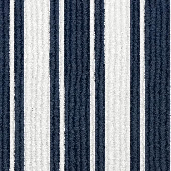 Nautica β Runner Rug | Indoor Runners for Hallways and Entry Rugs| Non-Slip and Non-Skid Entry and Kitchen Door Mat| Machine Washable Entryway Carpet Rugs |26β x 96β | Stripe Navy