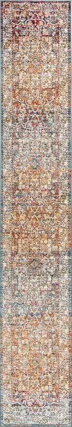 Unique Loom Isabella Collection Area Rug - Adjani (2' 7" x 16' 5" Runner, Multi/ Beige)