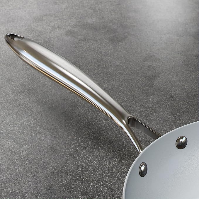 Verel Ceramic Nonstick Frying Pan Set 3 Piece - 8, 10 and 12 Inch Non Stick Fry Skillet Pans, Non Toxic, Dishwasher and Oven Safe