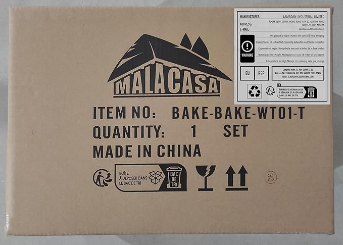 MALACASA 4.4 QT Baking Dish with Rack, 9x13 Large Casserole Dish for Oven, Ceramic Baking Pan with Rack, Rectangular Lasagna Pan Deep with Handles for Baking, Durable Microwave Oven Safe, White