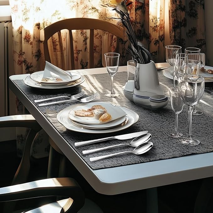 Silverware Set, 18/10 Stainless Steel 40 PieceFlatware Set for 8, Utensil Sets DishwasherSafe, Rust-Resistant, Modern Cutlery Set forHome, Wedding, Restaurant