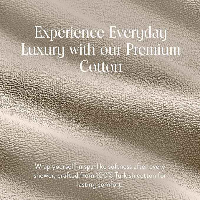 Brooklinen Super-Plush Turkish Cotton Bath Sheets - Set of 2 - Cotton, 820 GSM, Highly Absorbent, Machine Washable, Perfect for Home & Bathroom (40" x 65", Vanilla)