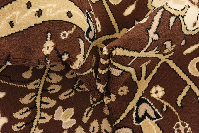 Unique Loom Espahan Collection Area Rug - Cape Cod (7' 10" Square, Brown/ Beige)