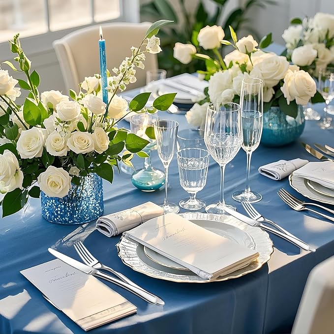 Heavy Duty Silverware Set for 8, 40 Piece Premium Stainless Steel Flatware Utensils Cutlery Set Including Steak Knife Fork and Spoon, Dishwasher Safe, Gift Package for Wedding Housewarming