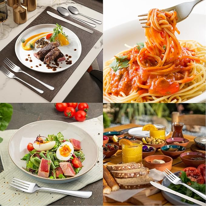 120 PCS Dinner Fork Set - Windsor Stainless Steel Silverware Fork 7.1 Inch with Dishwasher Safe Flatware Forks for 120, Table Forks for Home, Kitchen or Restaurant